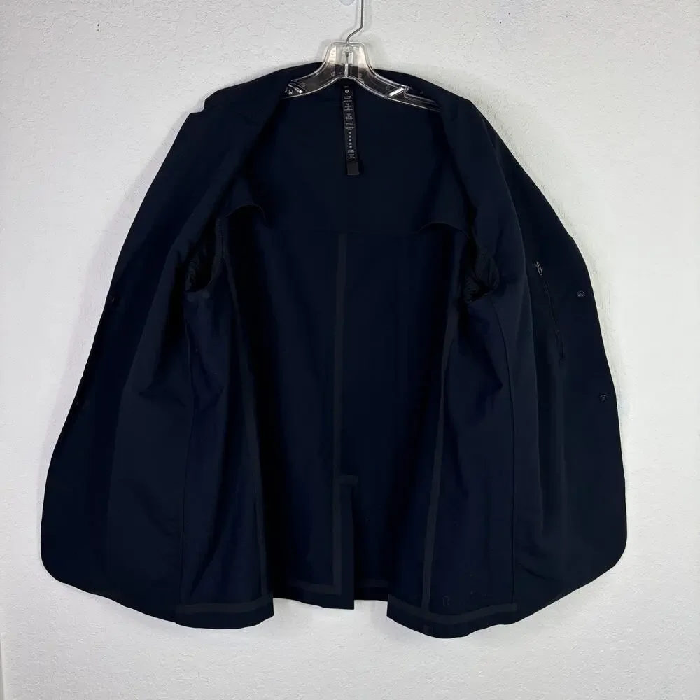 Lululemon Venture Blazer Men’s Navy Blue Snap Button Front Size XXL Classic Chic